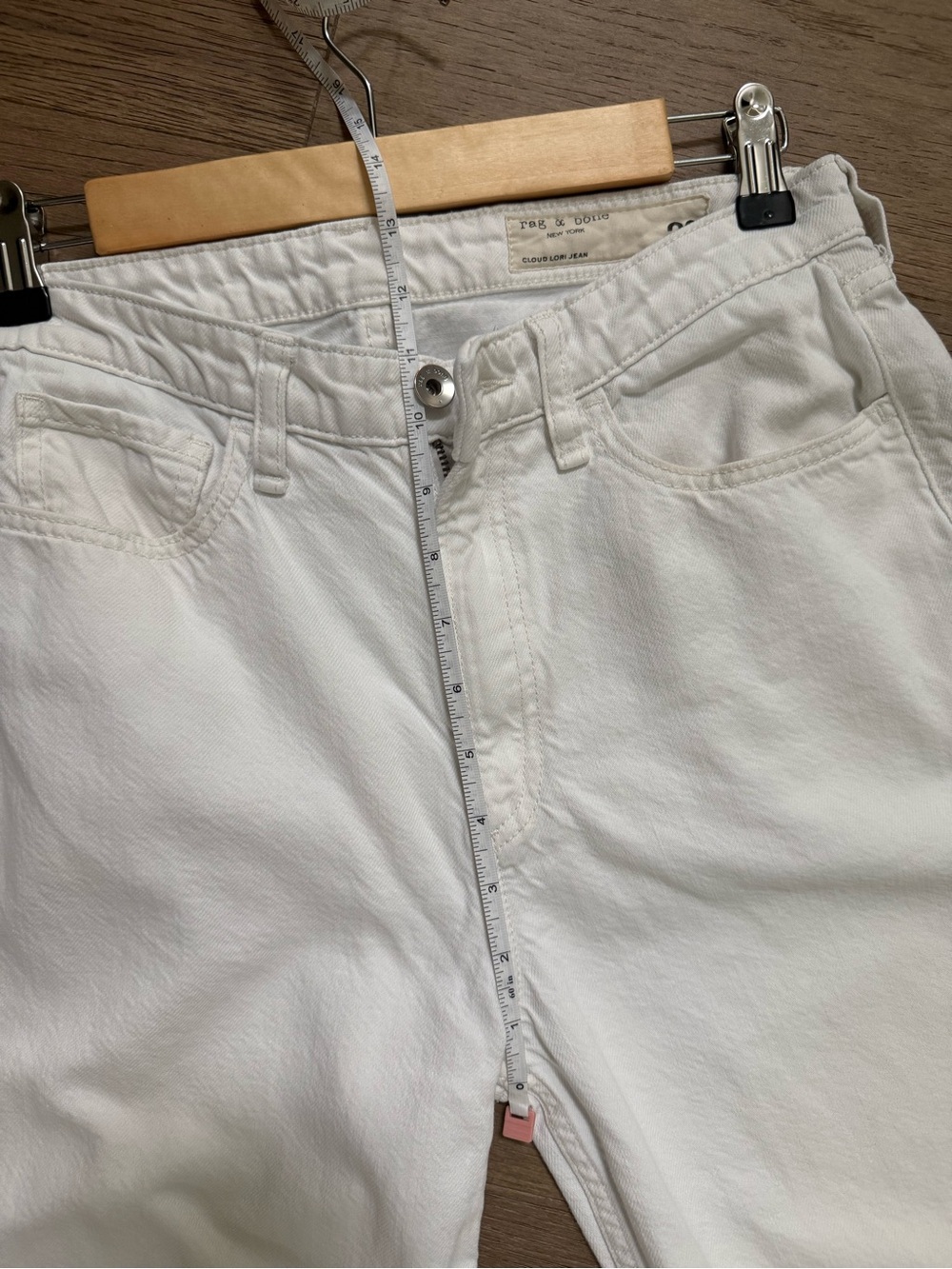 Rag & Bone Cloud Lori White Wide Leg Jeans 26 - Picture 5 of 8